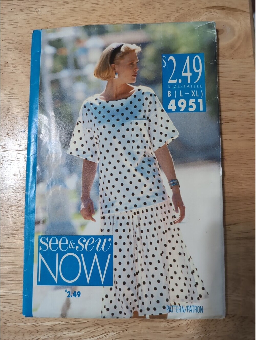 See & Sew Now Women's Dress Pattern 4951 Size B (L - XL) uncut